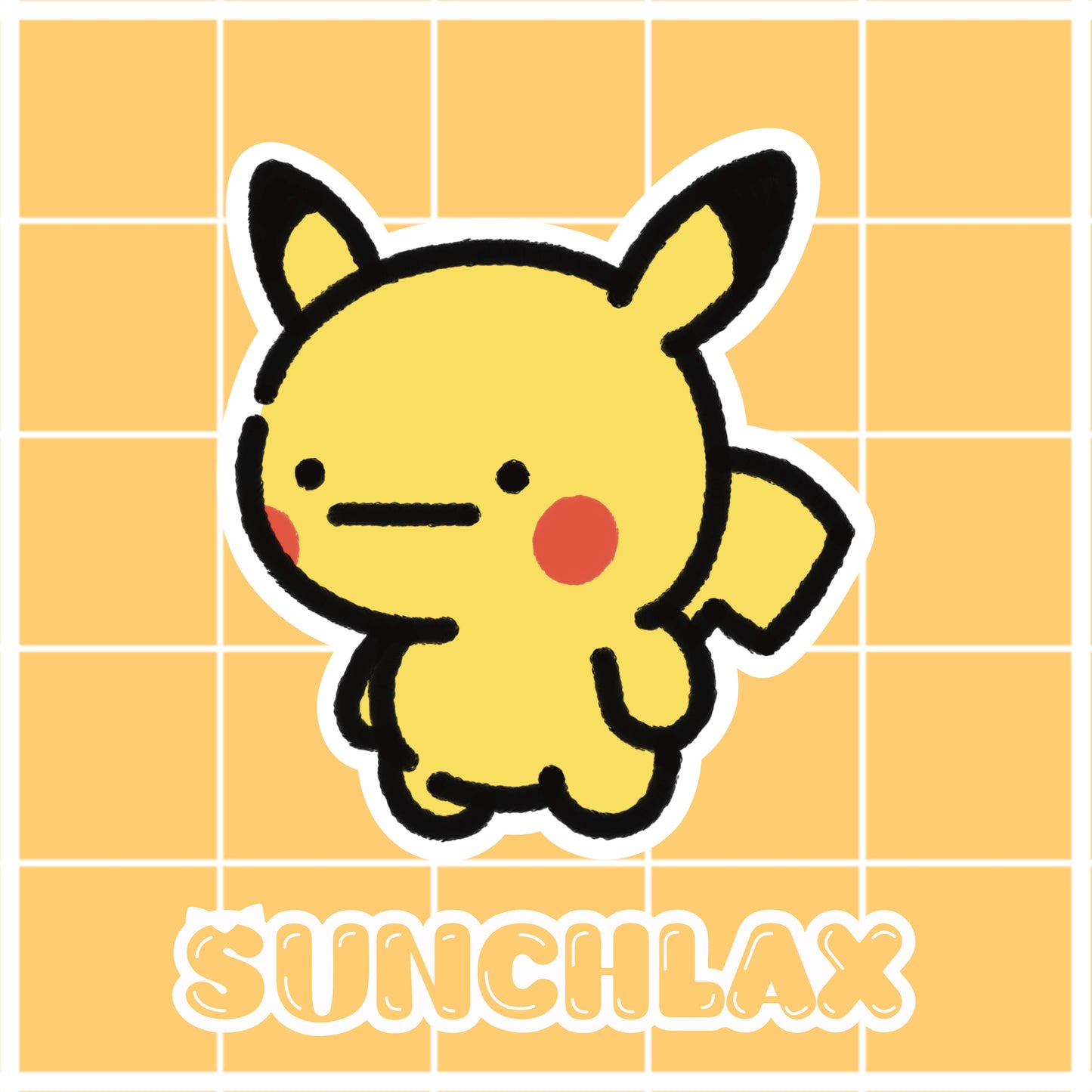 Cute Yellow Rat Sticker