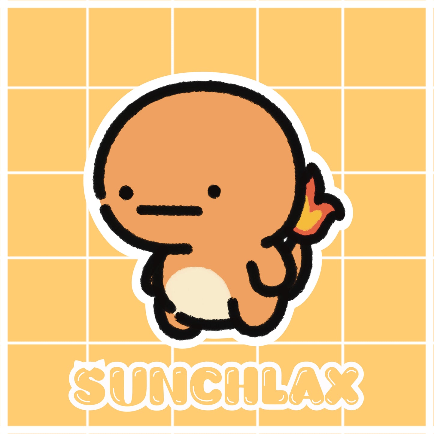 Cute Fire Salamander Sticker