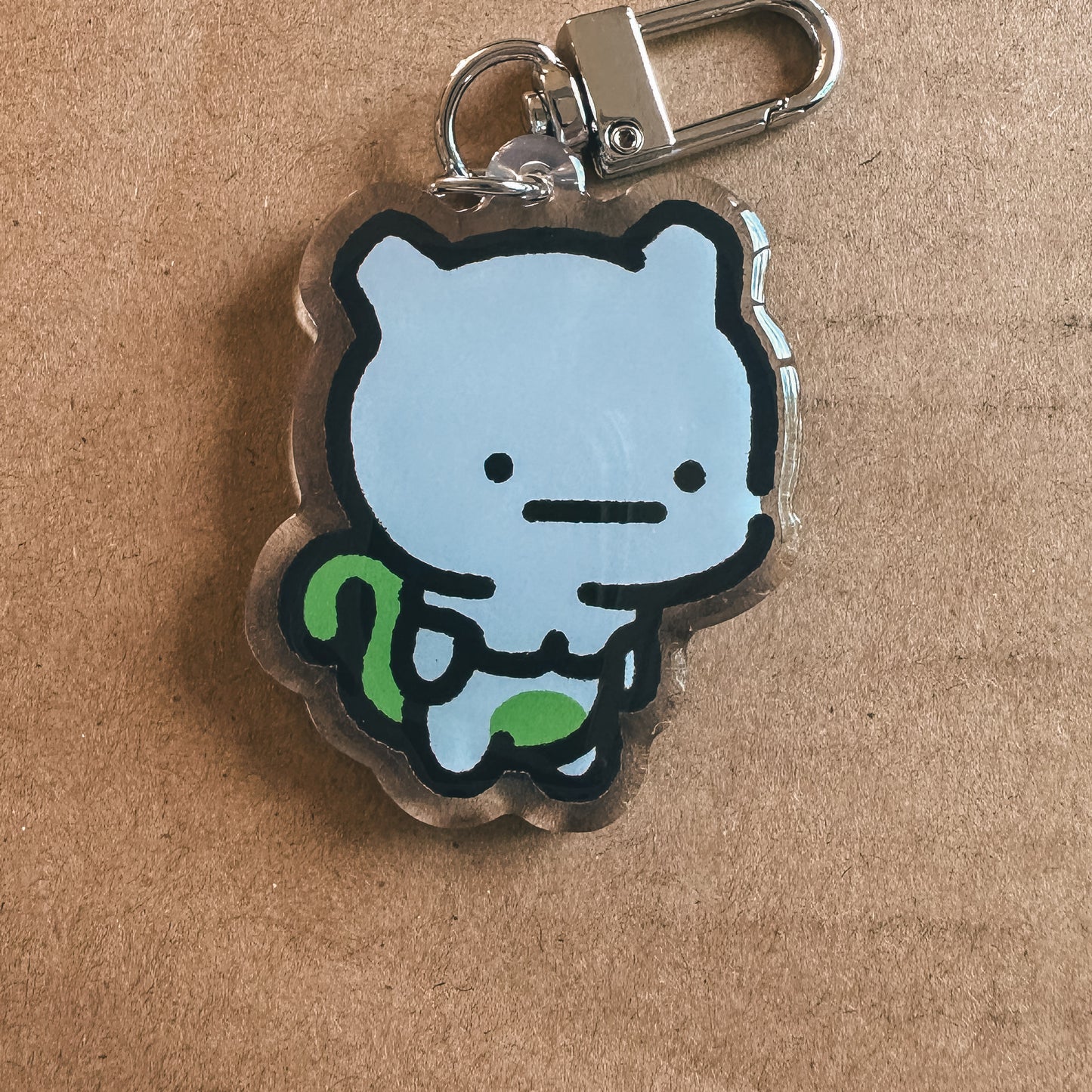 Alien Cat Acrylic Epoxy Keychain