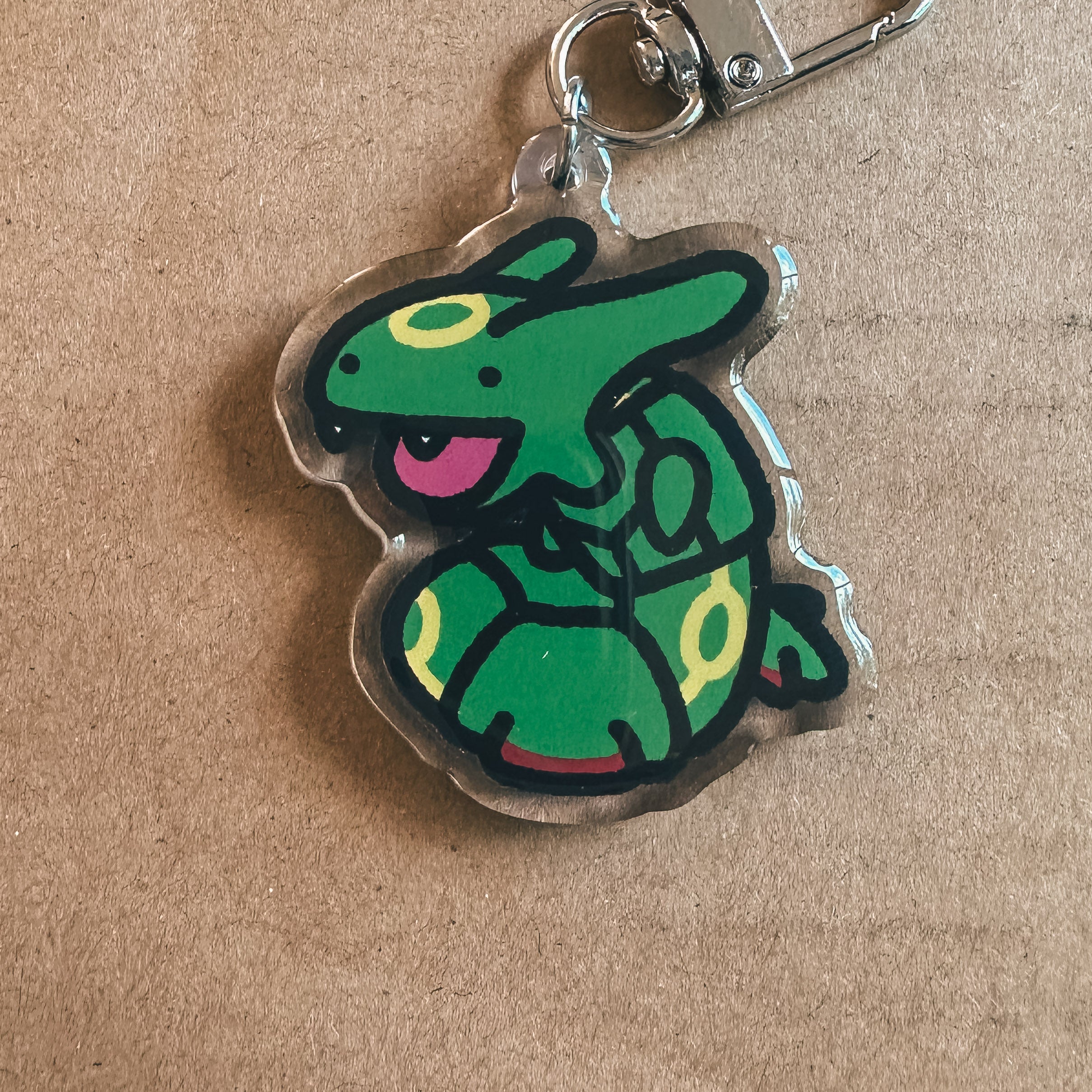 Green Dragon Acrylic Enamel Keychain – Sunchlax
