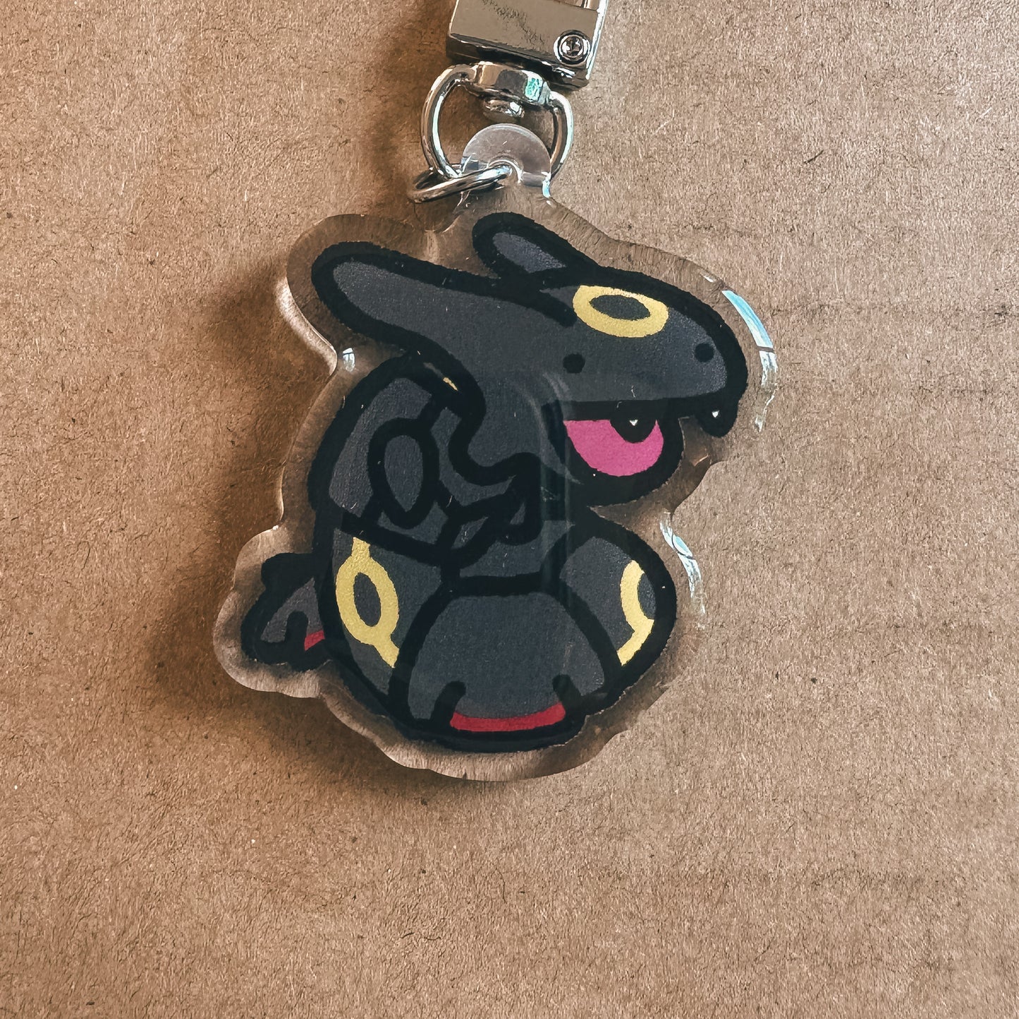 Green Dragon Acrylic Enamel Keychain