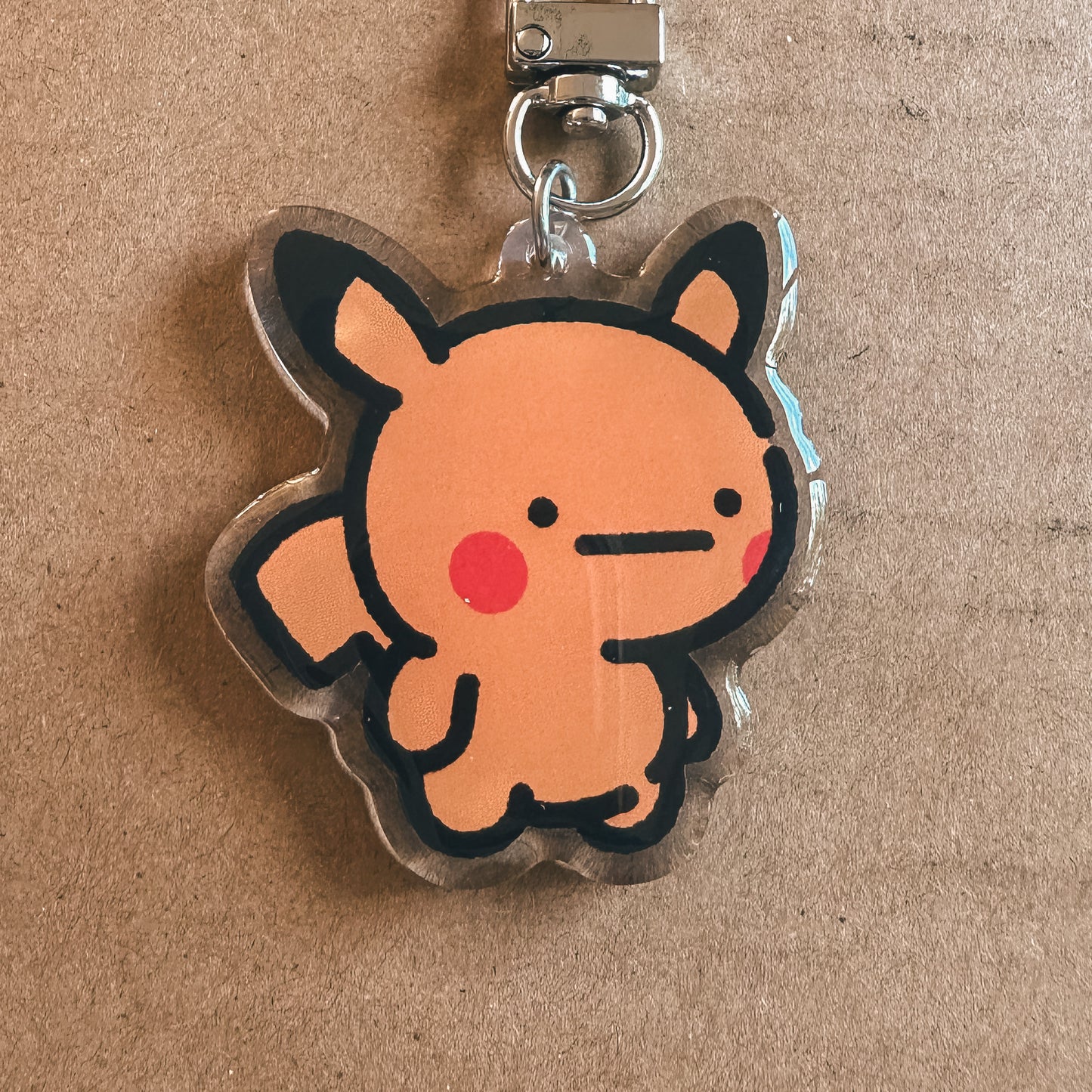 Yellow Rat Acrylic Epoxy Keychain