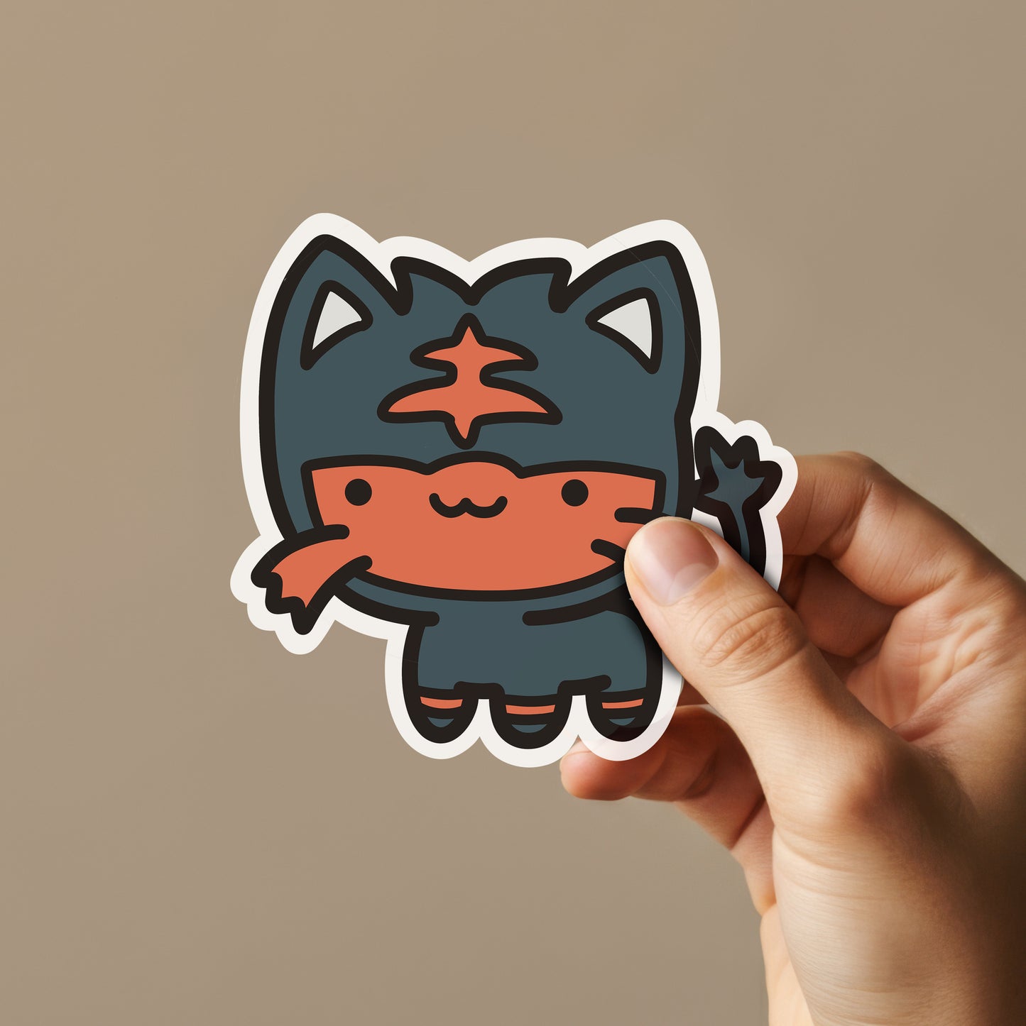 Fire Cat Sticker