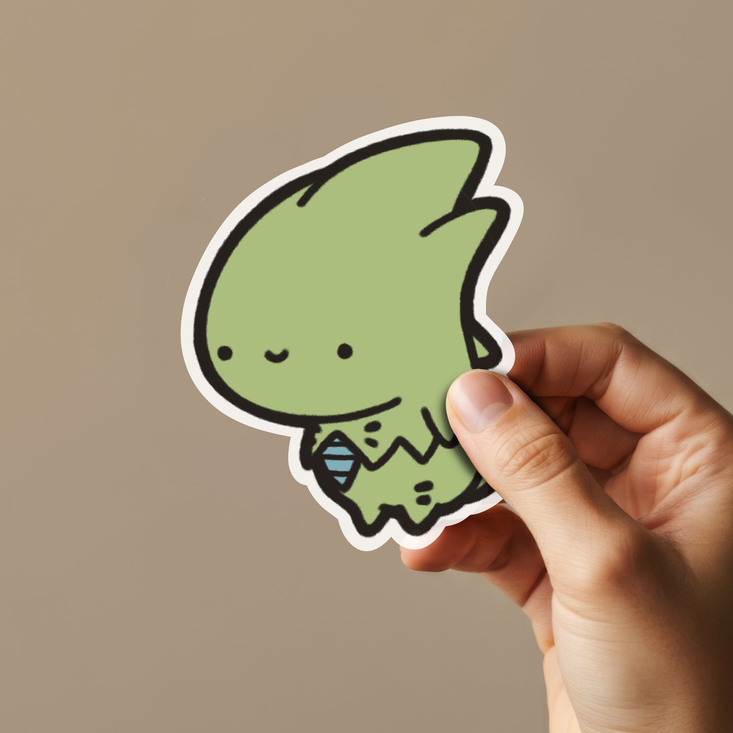 Green Dinosaur Sticker