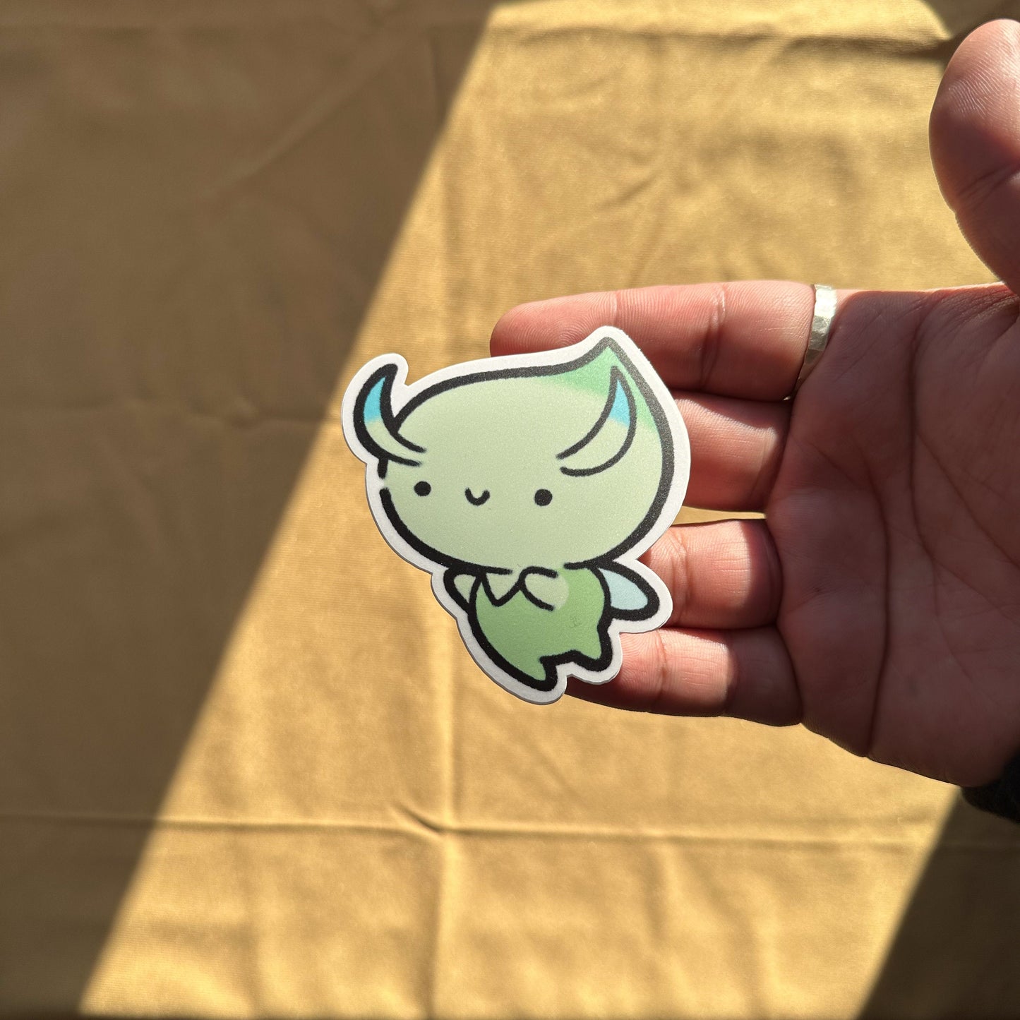 Green Onion Fairy Sticker