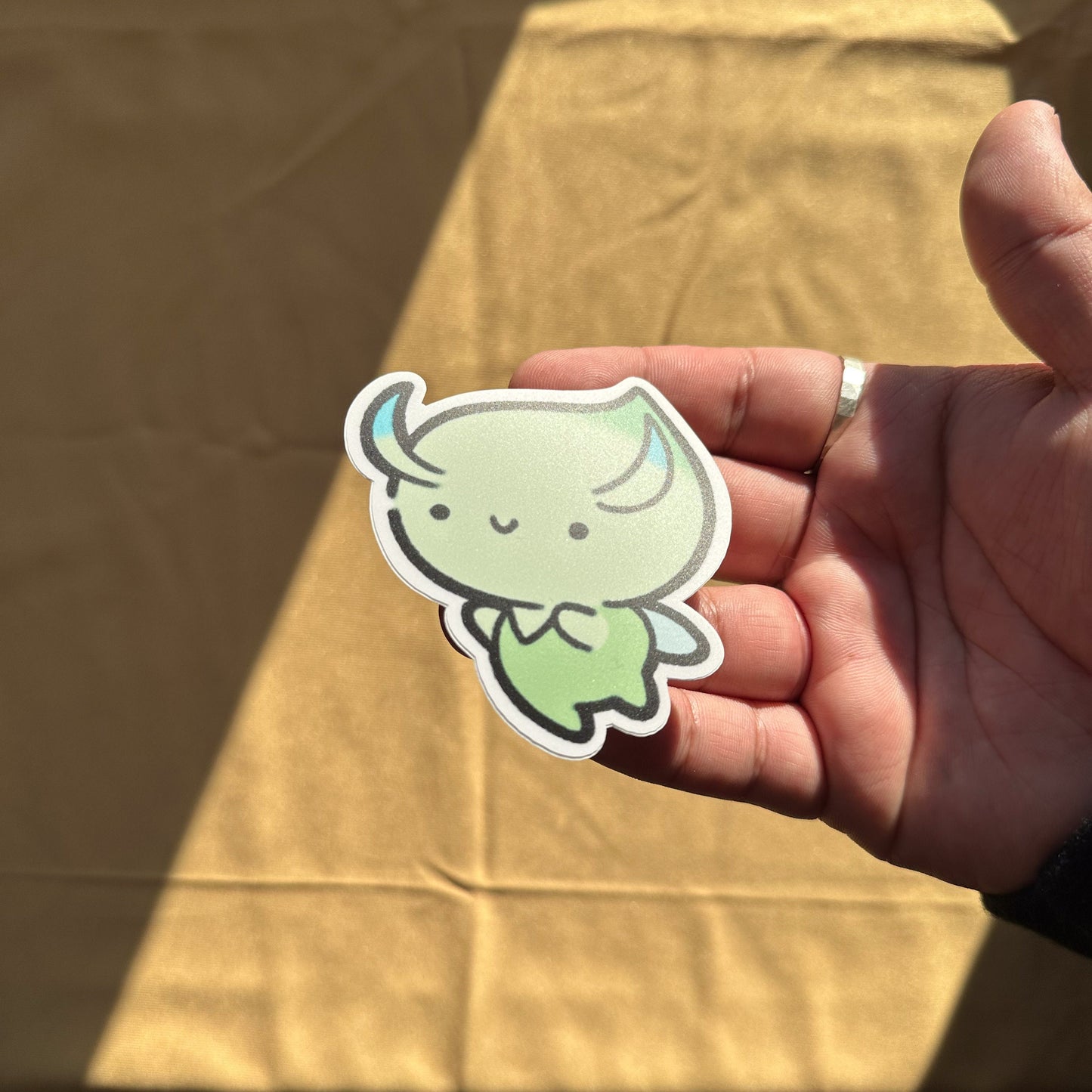 Green Onion Fairy Sticker