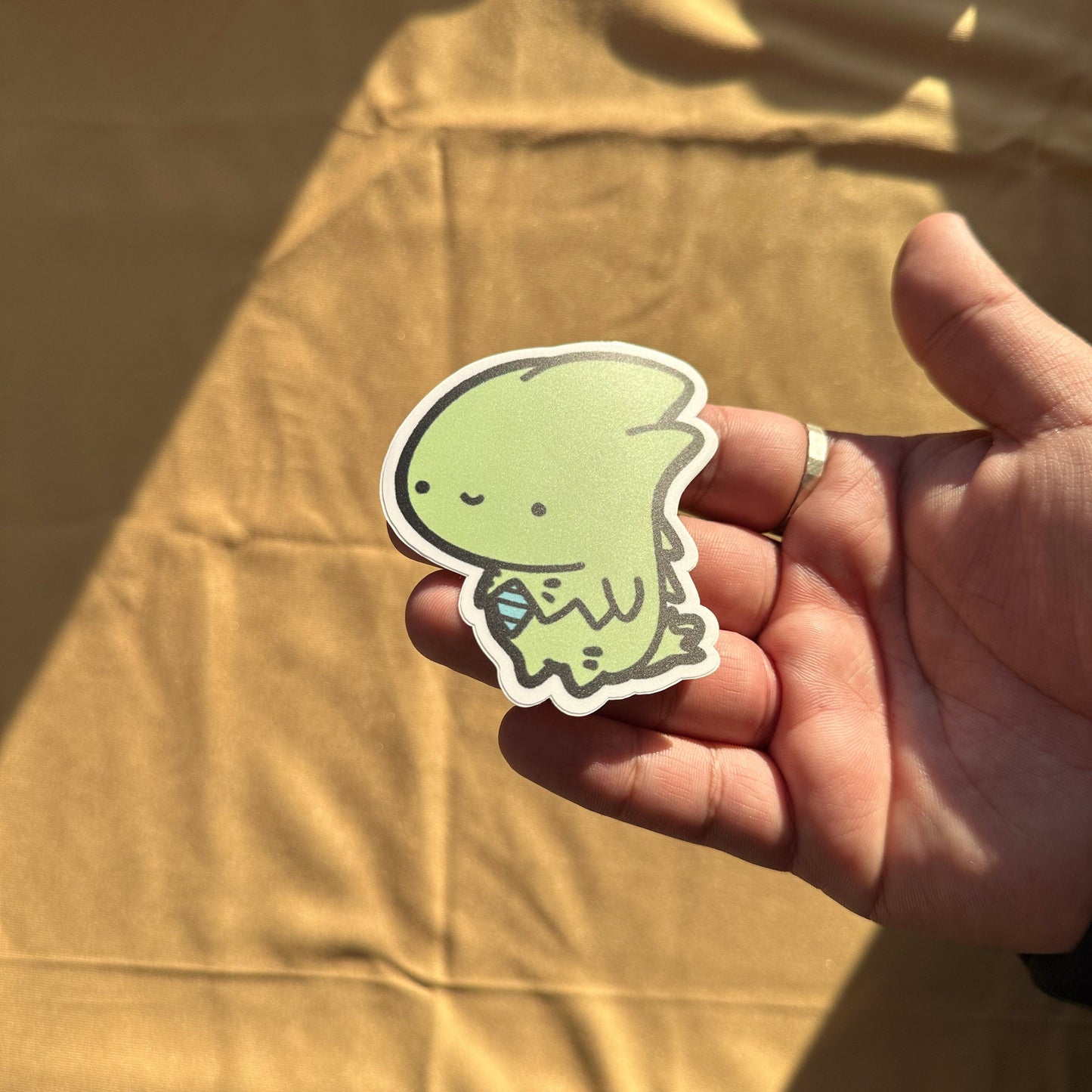 Green Dinosaur Sticker
