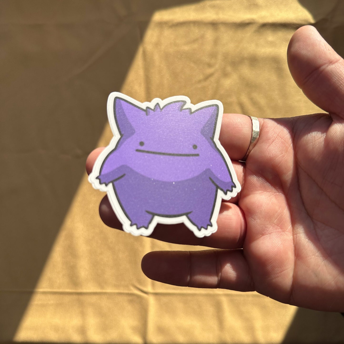 Purple Ghost Sticker