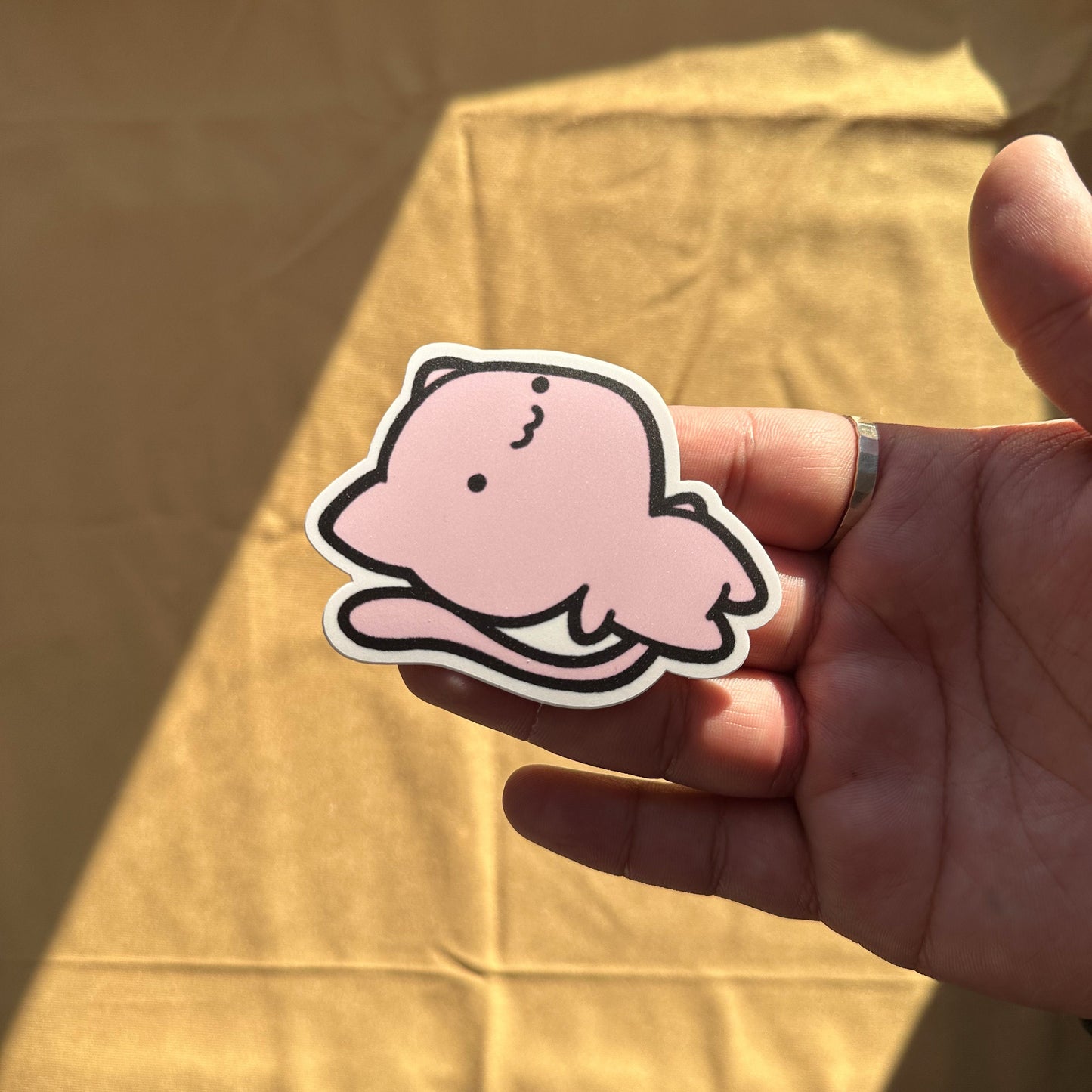 Pink Cat Sticker