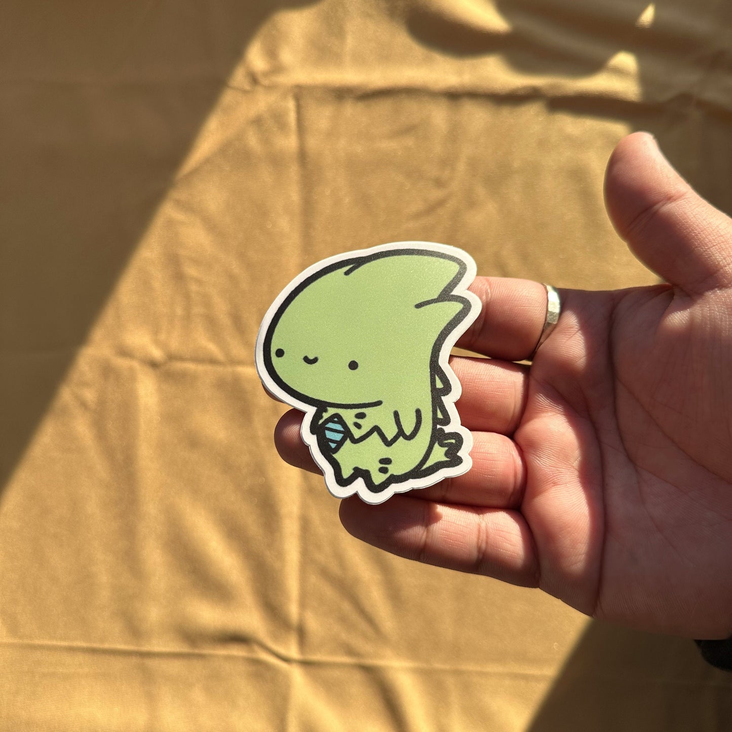Green Dinosaur Sticker