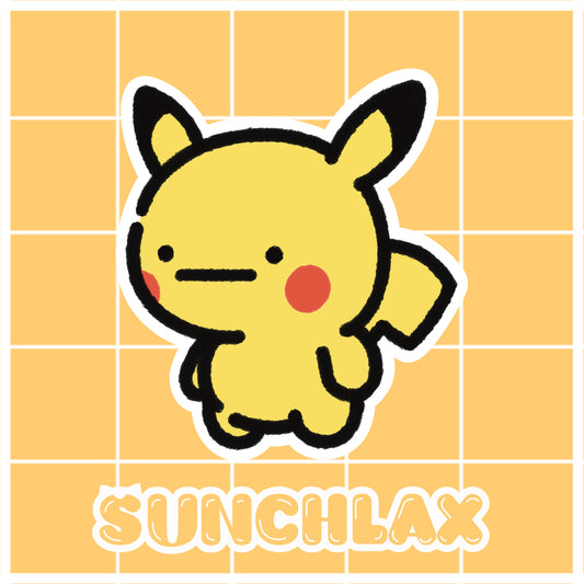 Cute Yellow Rat Sticker