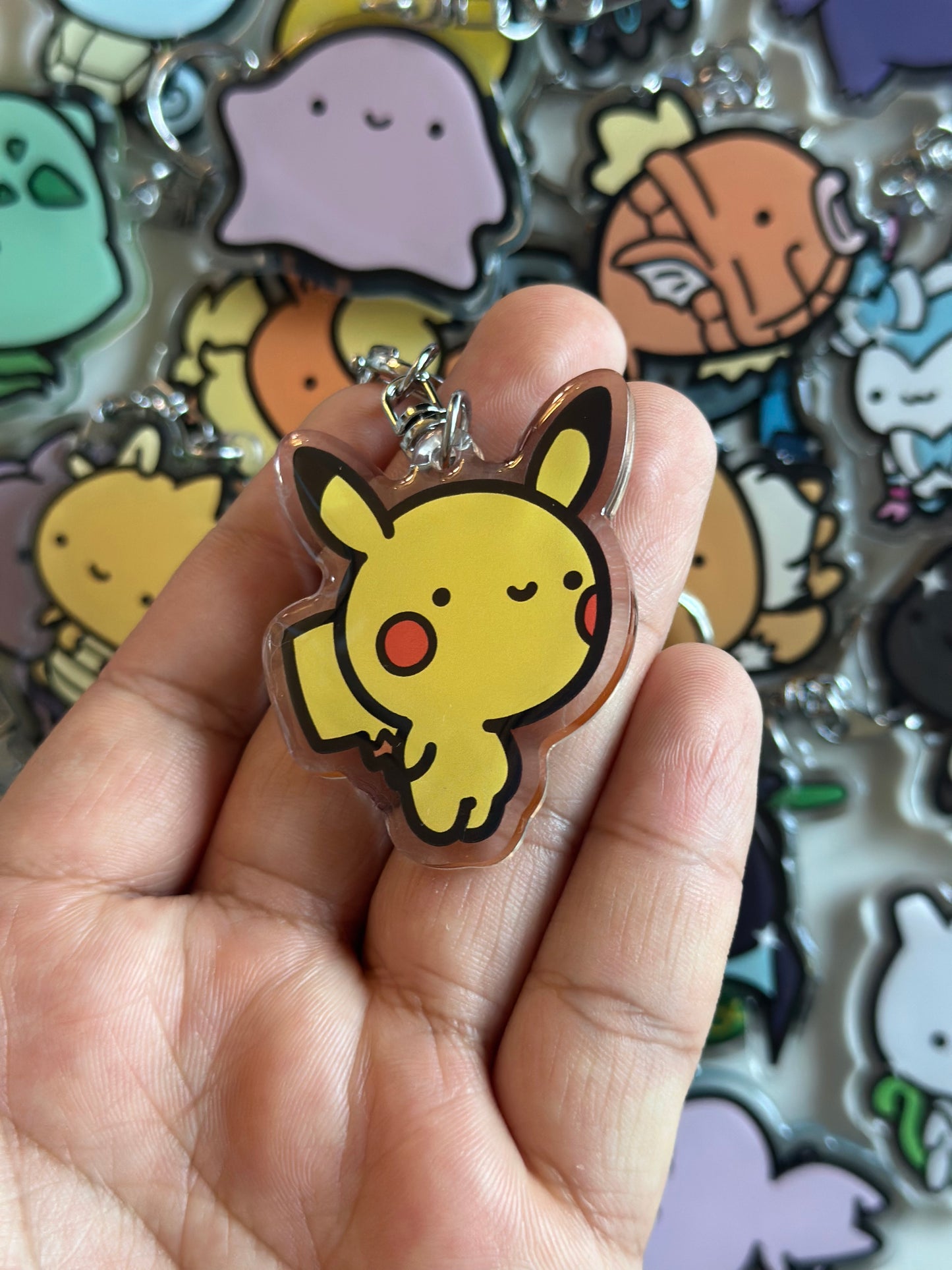 Yellow Rat Acrylic Epoxy Keychain
