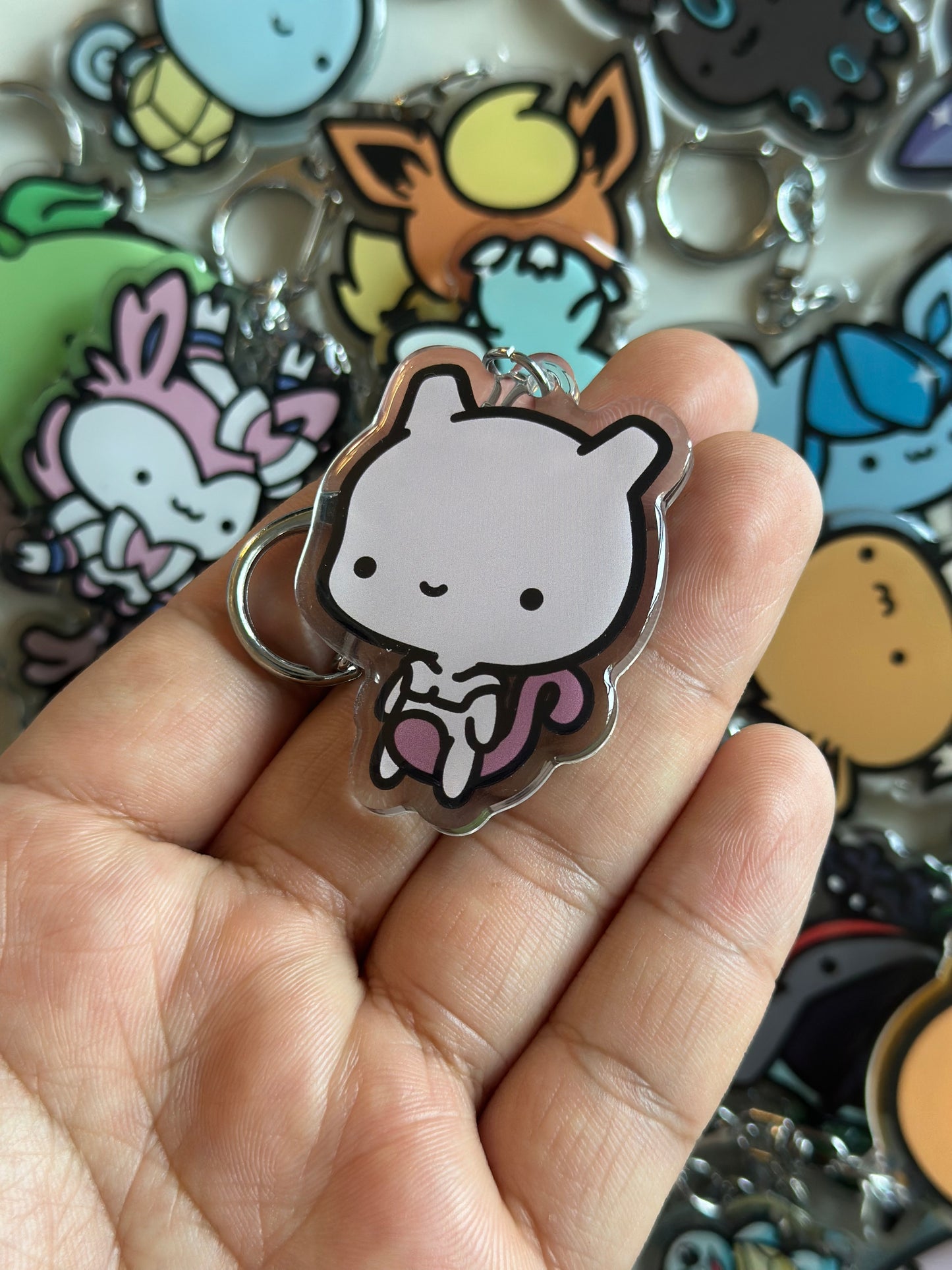Lab Made Legendary Creature Acrylic Epoxy Keychain