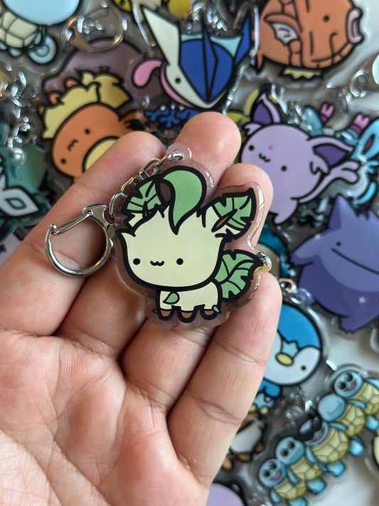 Grass Animal Acrylic Enamel Keychain