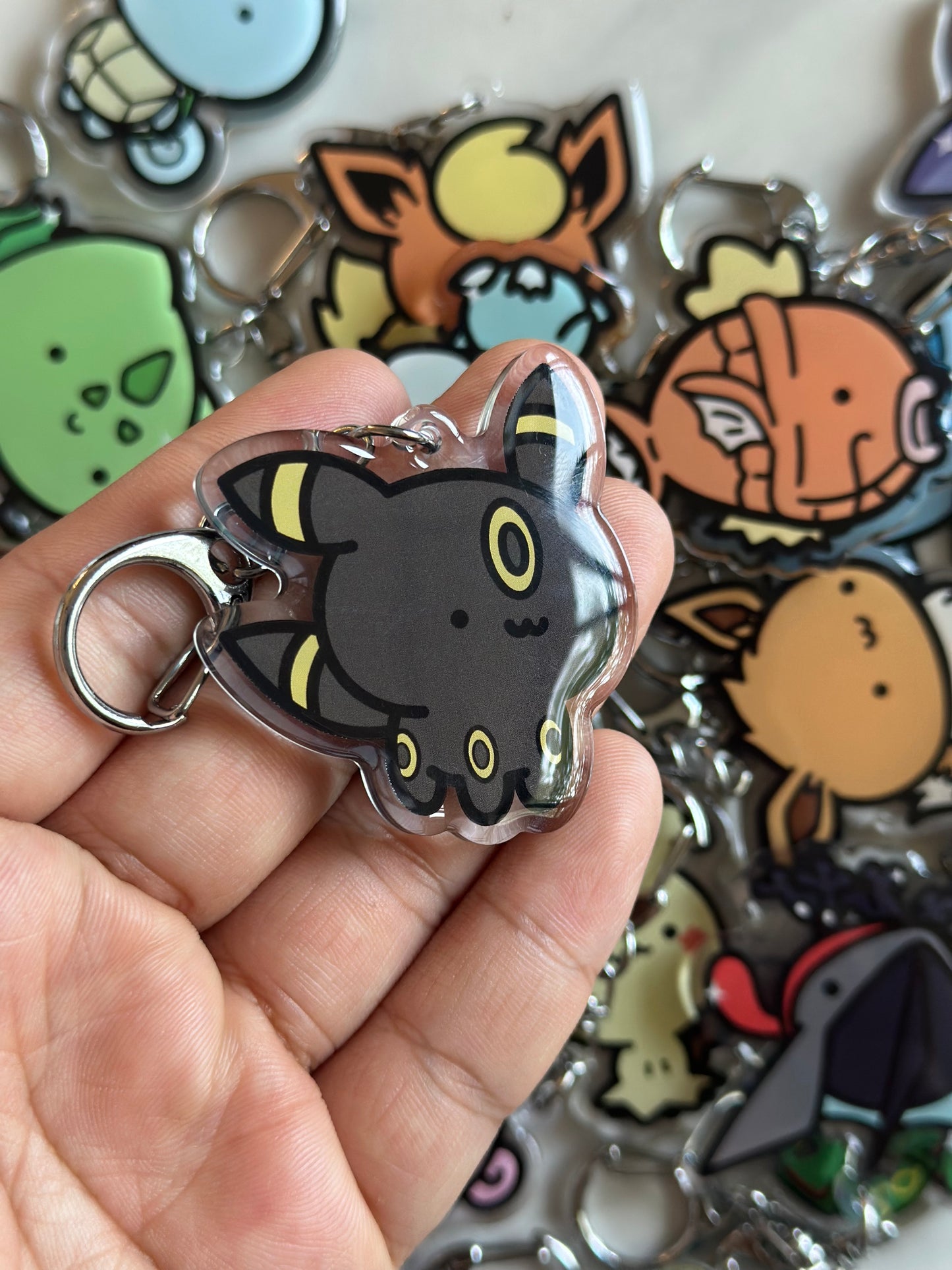Dark Animal Acrylic Epoxy Keychain