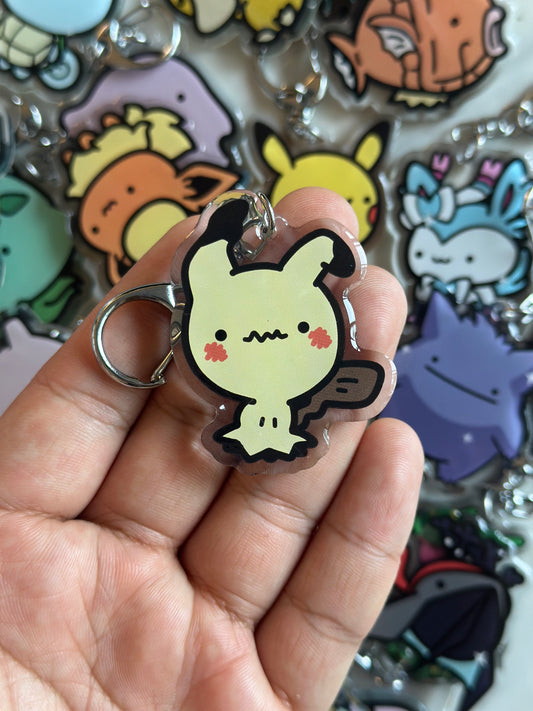 Mimic Creature Acrylic Epoxy Keychain