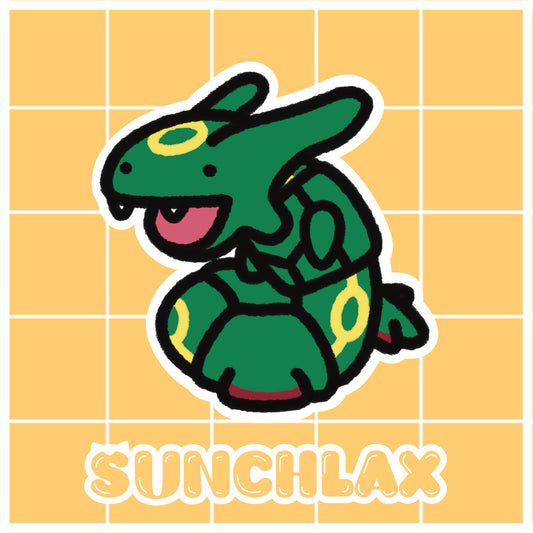 Green Long Dragon Sticker