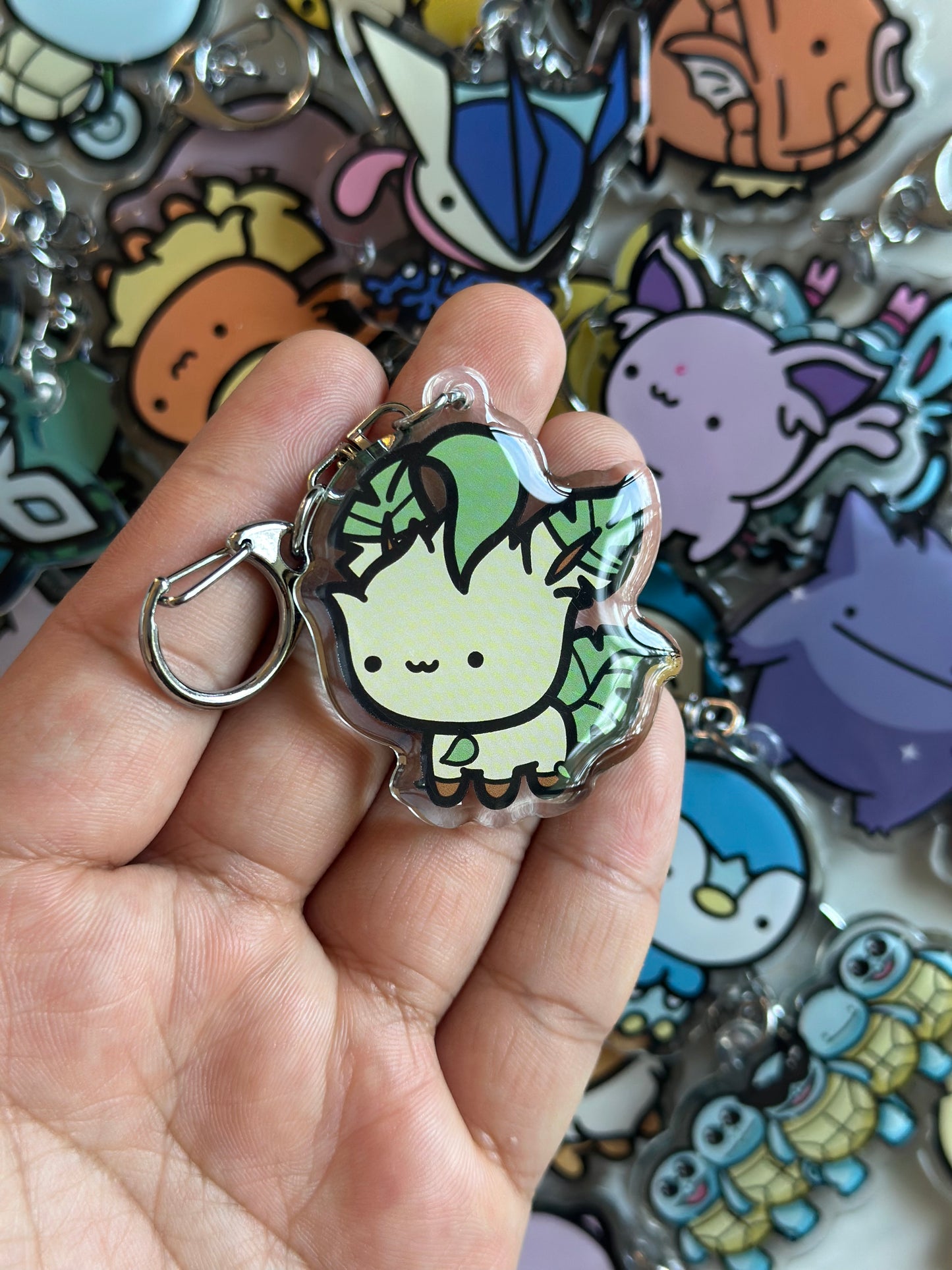 Grass Animal Acrylic Enamel Keychain