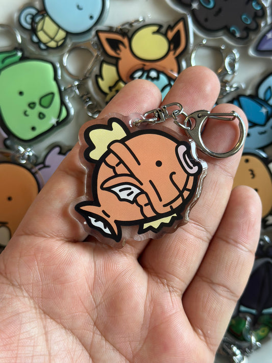 Fish Acrylic Epoxy Keychain