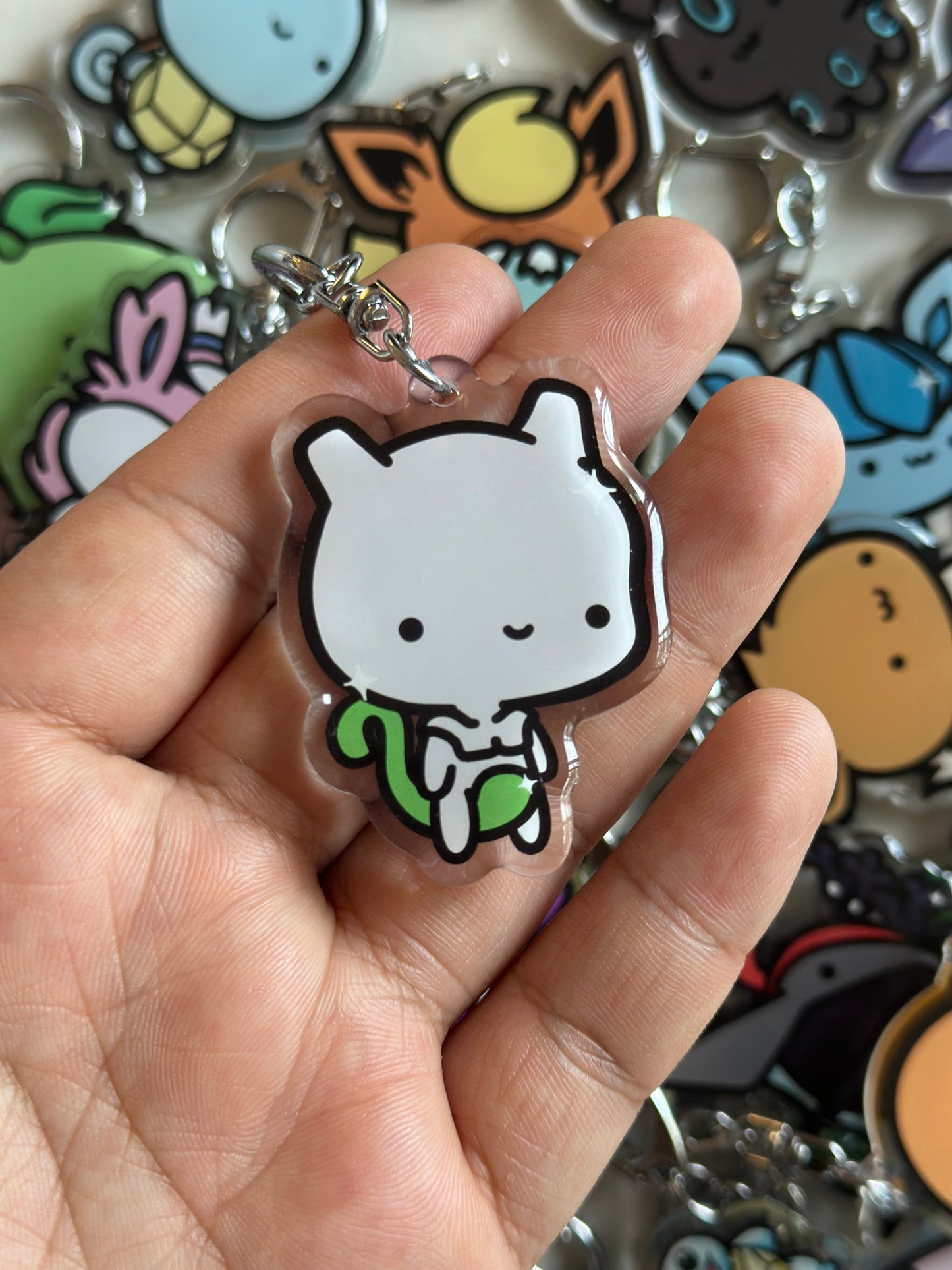 Lab Made Legendary Creature Acrylic Epoxy Keychain