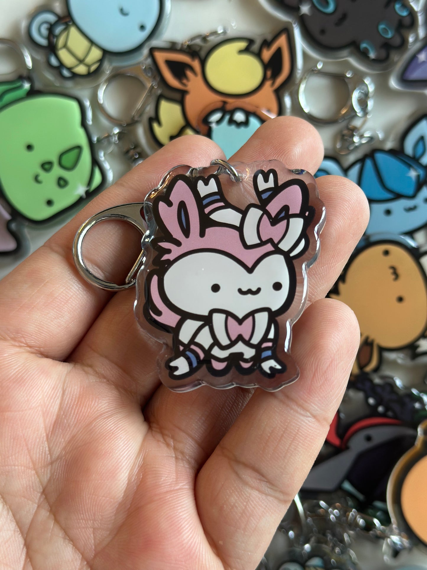 Fairy Animal Acrylic Epoxy Keychain