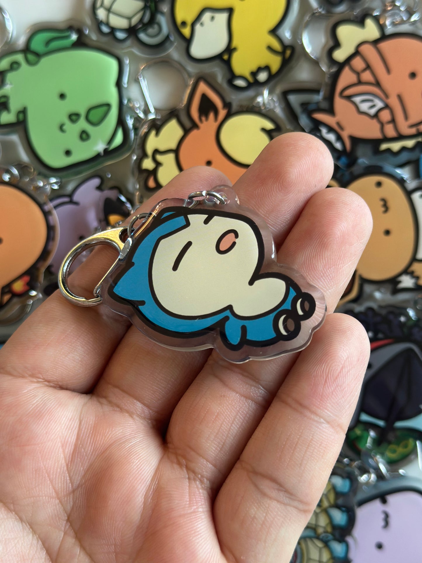 Sleepy Boy Acrylic Epoxy Keychain