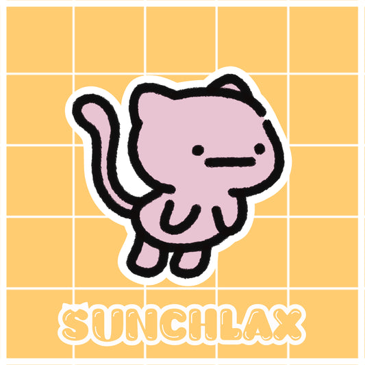 Pink Cat Sticker
