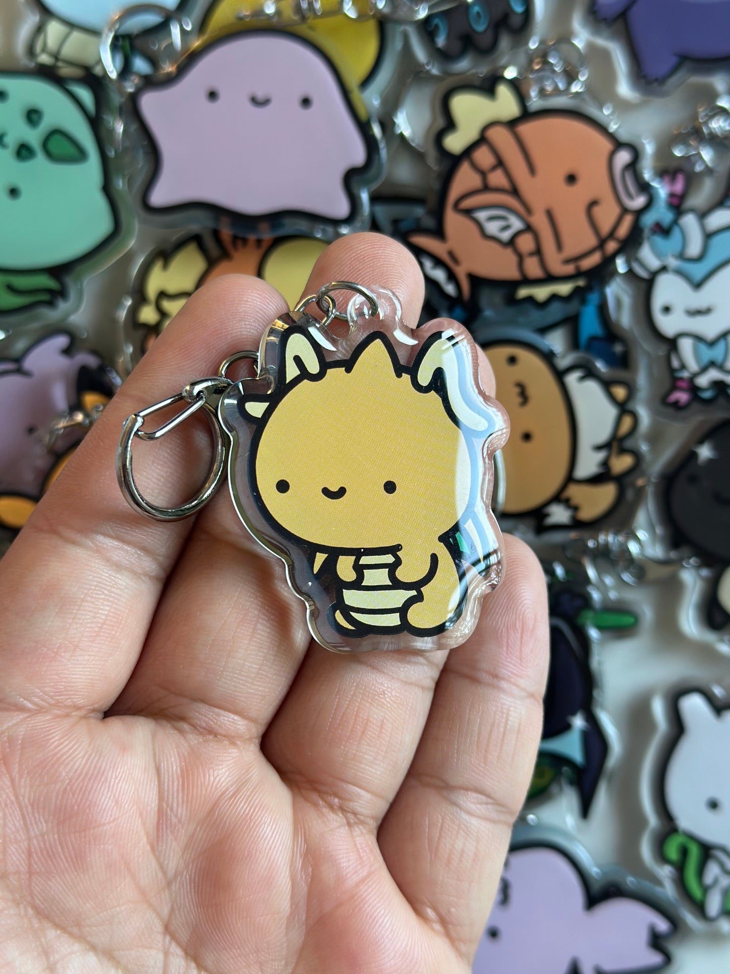 Dragon Acrylic Epoxy Keychain
