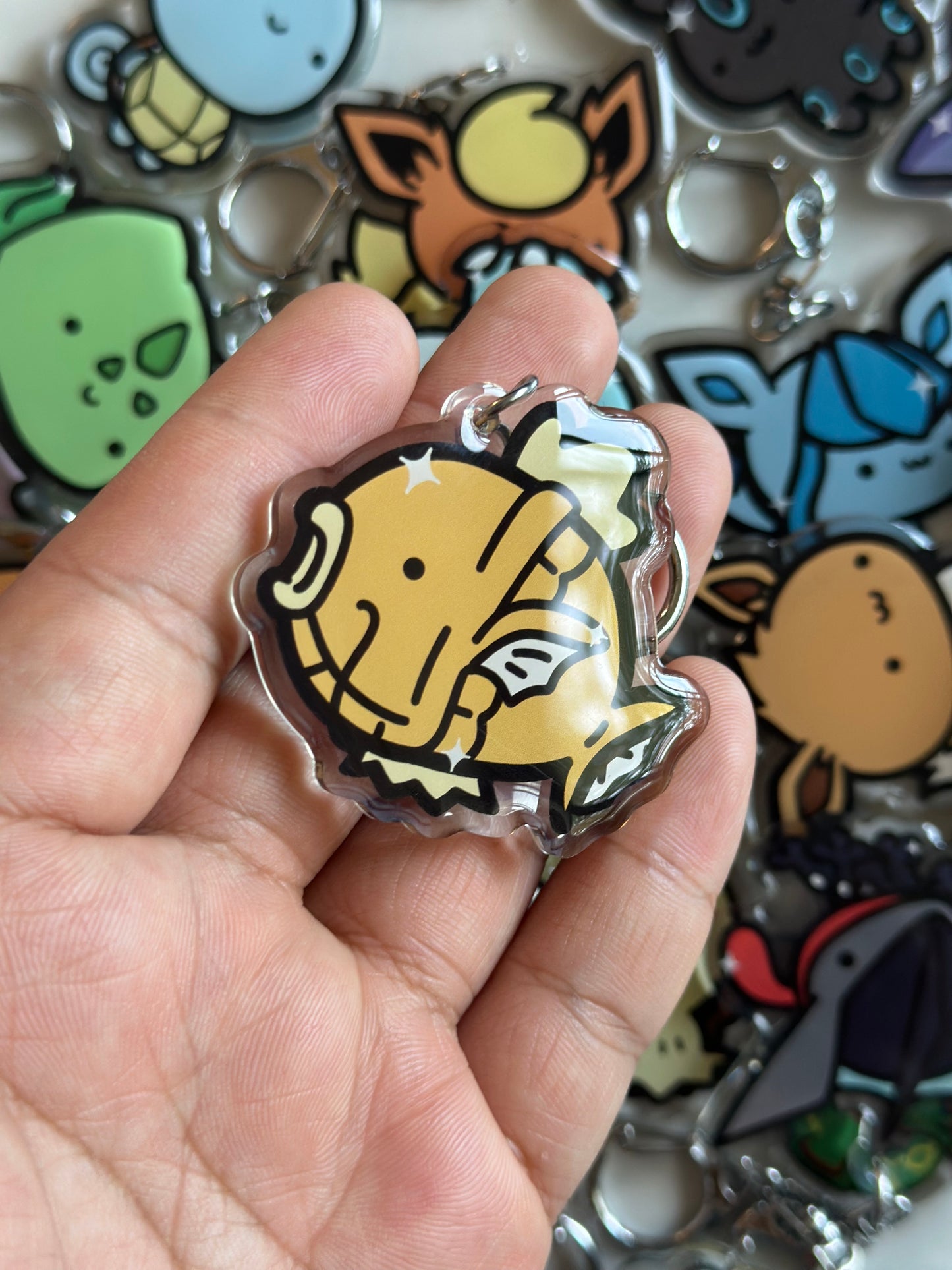 Fish Acrylic Epoxy Keychain