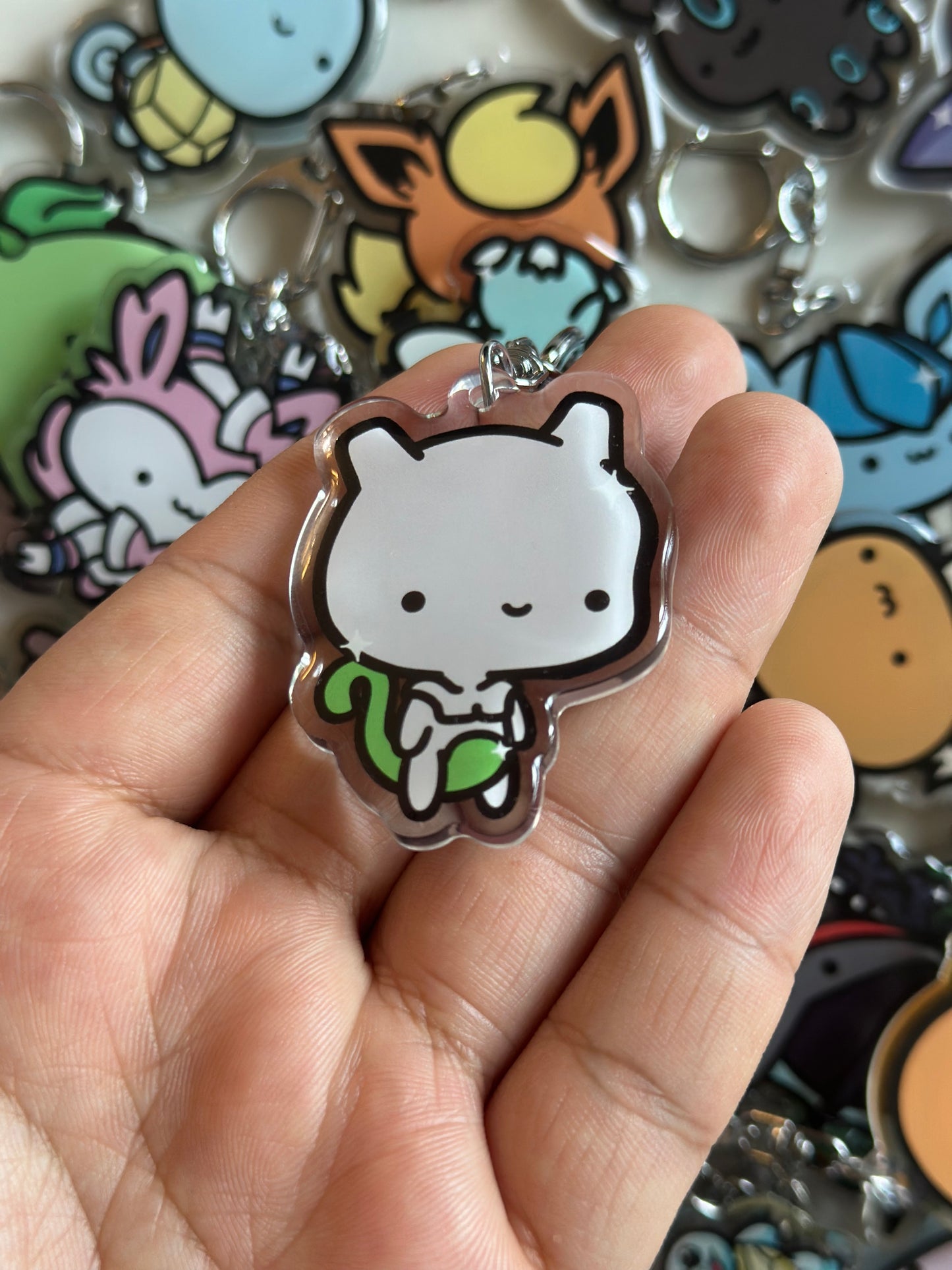 Lab Made Legendary Creature Acrylic Epoxy Keychain