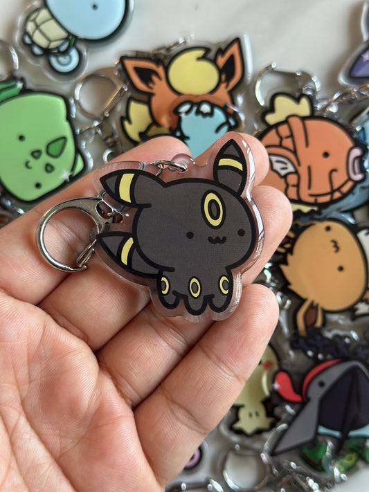 Dark Animal Acrylic Epoxy Keychain