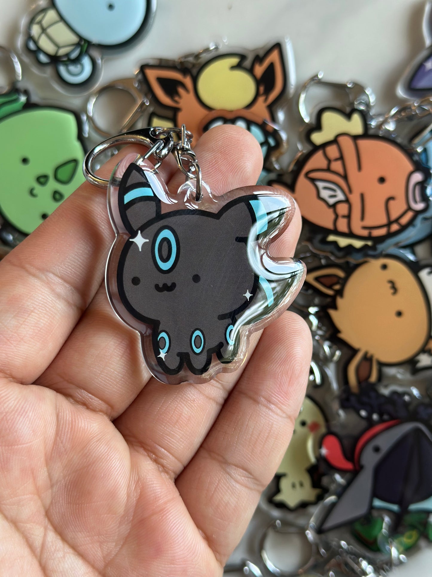 Dark Animal Acrylic Epoxy Keychain