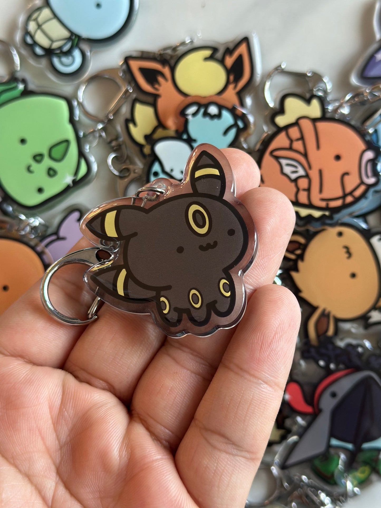 Dark Animal Acrylic Epoxy Keychain