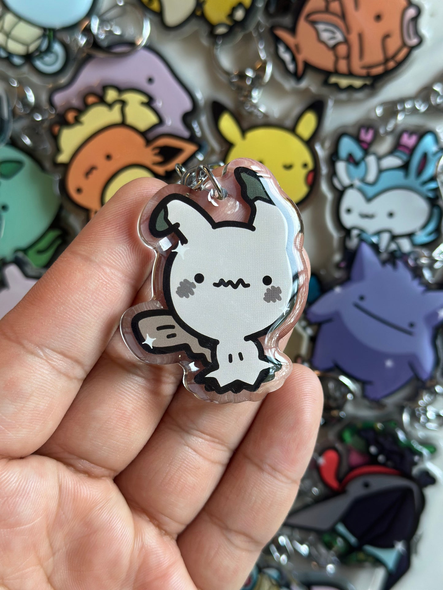 Mimic Creature Acrylic Epoxy Keychain