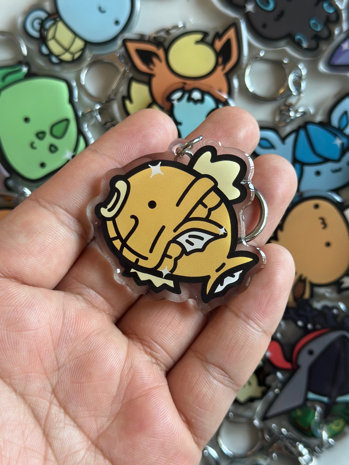 Fish Acrylic Epoxy Keychain