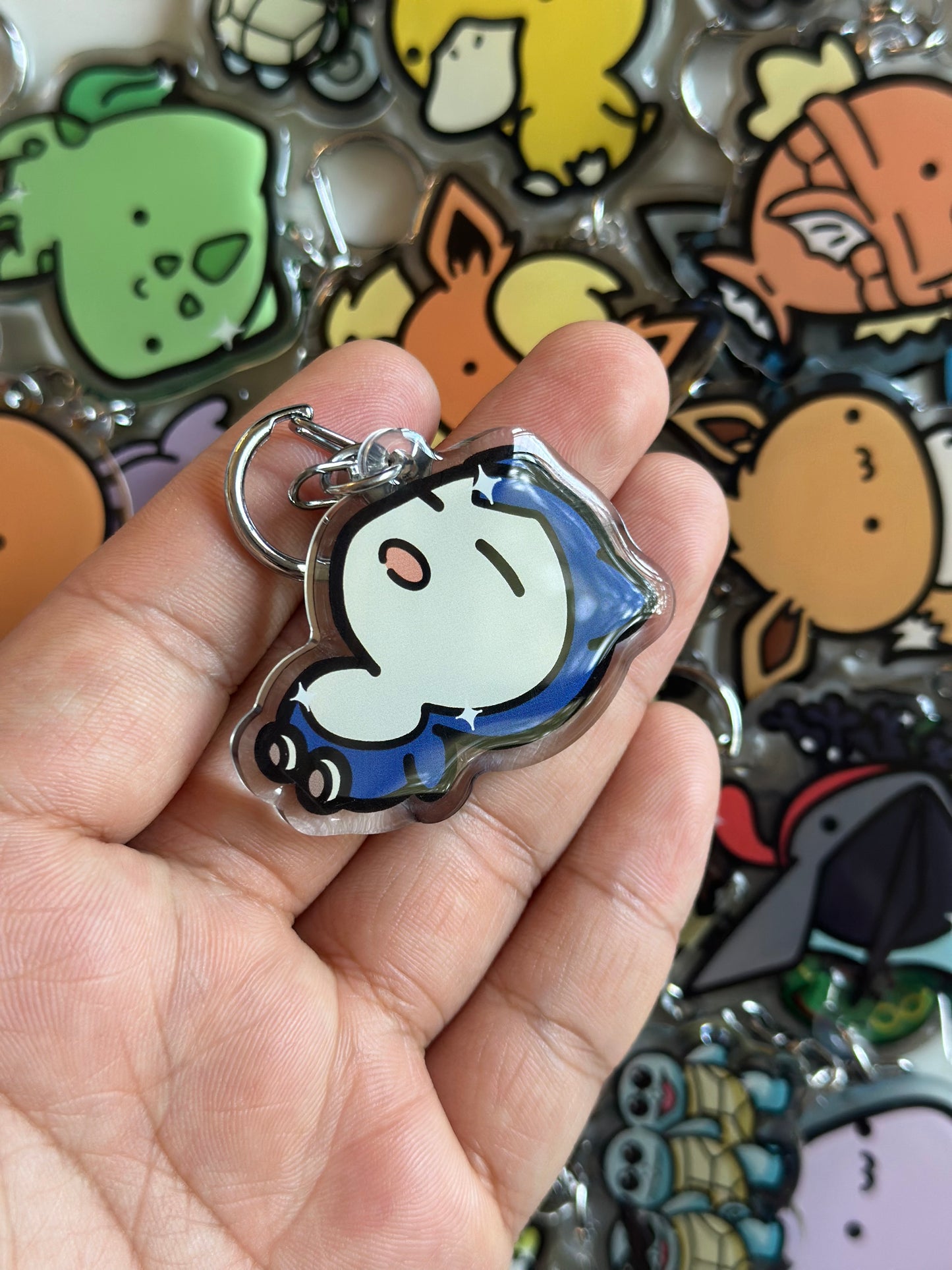 Sleepy Boy Acrylic Epoxy Keychain