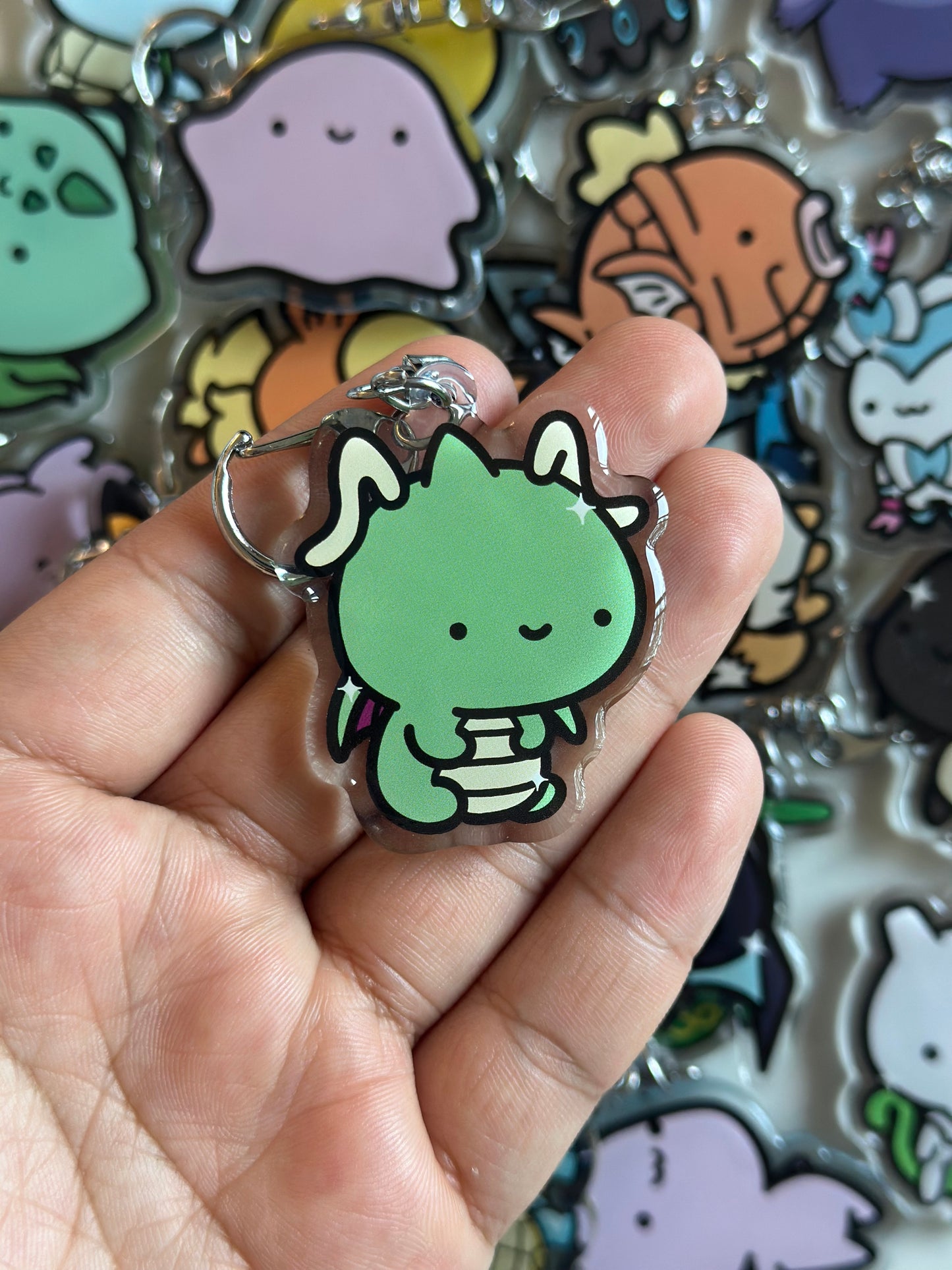 Dragon Acrylic Epoxy Keychain