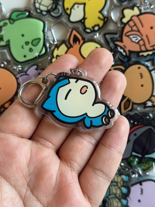 Sleepy Boy Acrylic Epoxy Keychain
