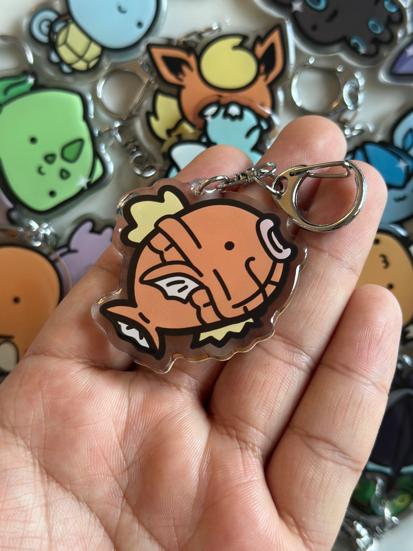 Fish Acrylic Epoxy Keychain