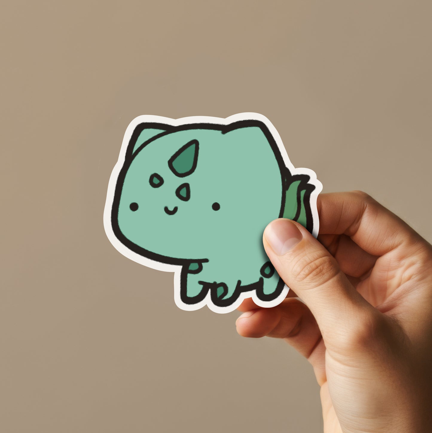 Grass Dinosaur Sticker