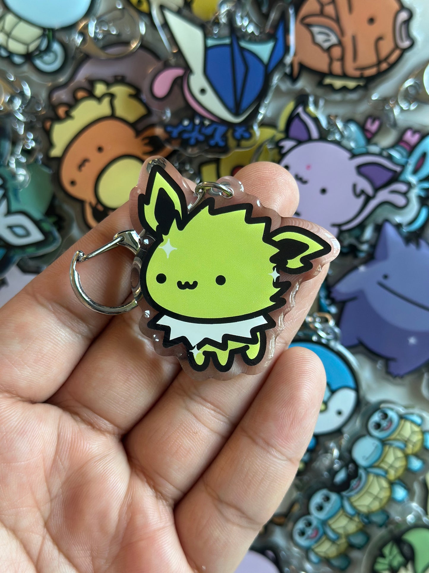Thunder Animal Acrylic Epoxy Keychain