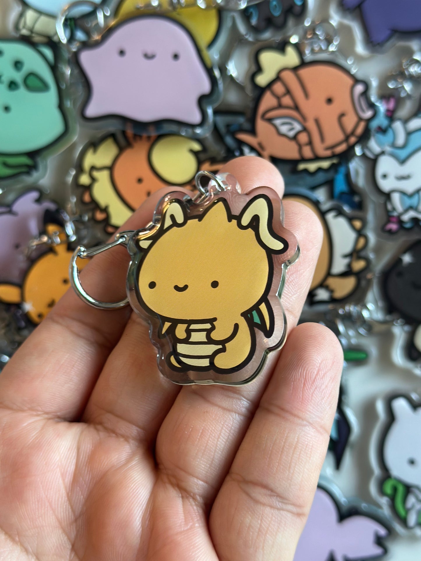 Dragon Acrylic Epoxy Keychain