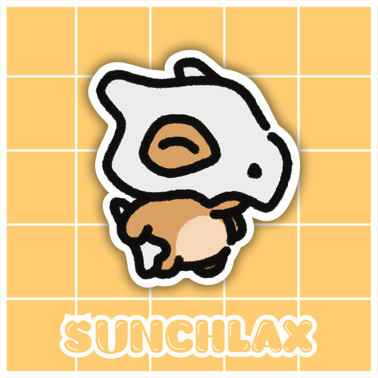 Skull Dinosaur Sticker