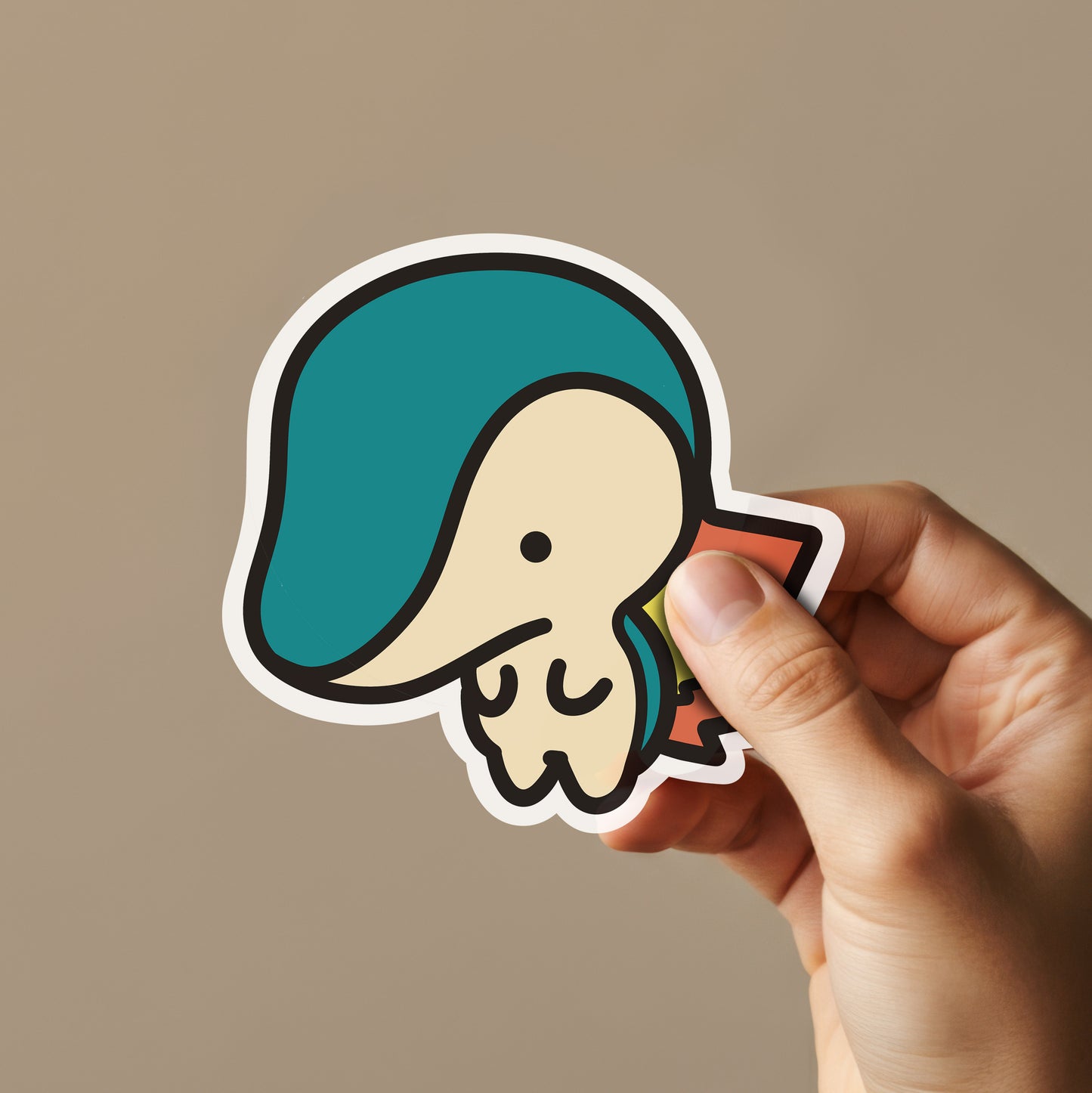 Fire Porcupine Sticker