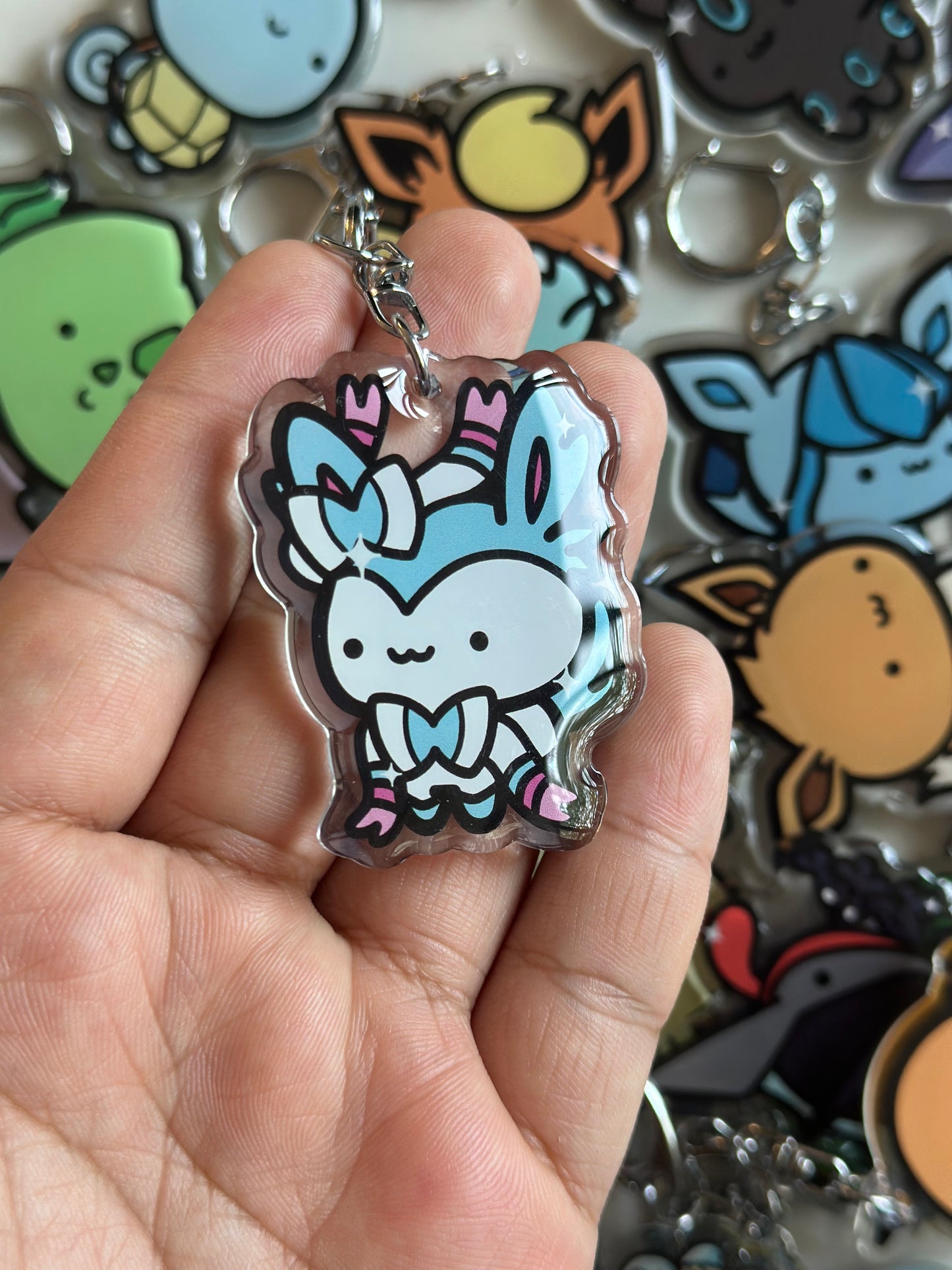 Fairy Animal Acrylic Epoxy Keychain