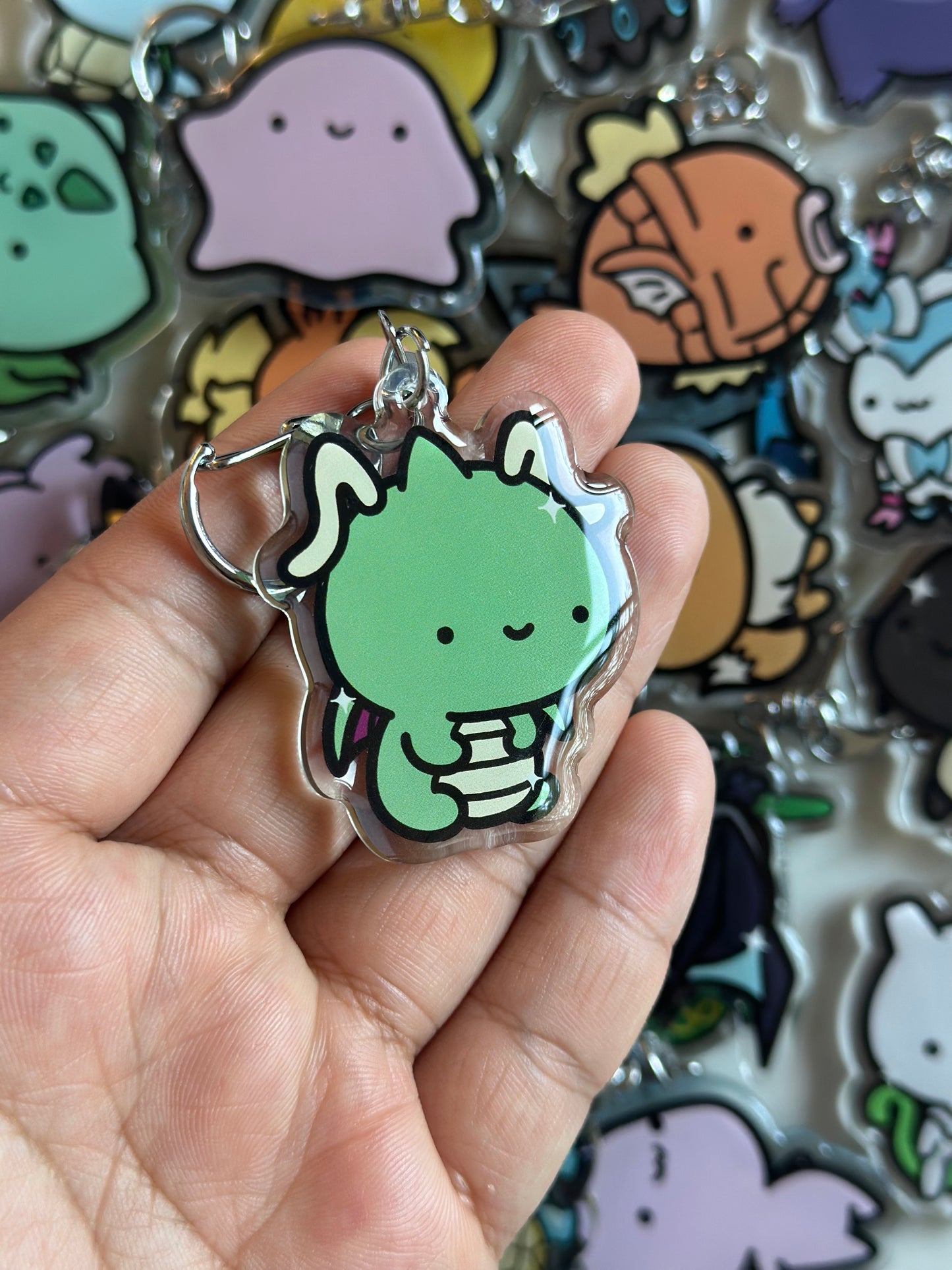 Dragon Acrylic Epoxy Keychain