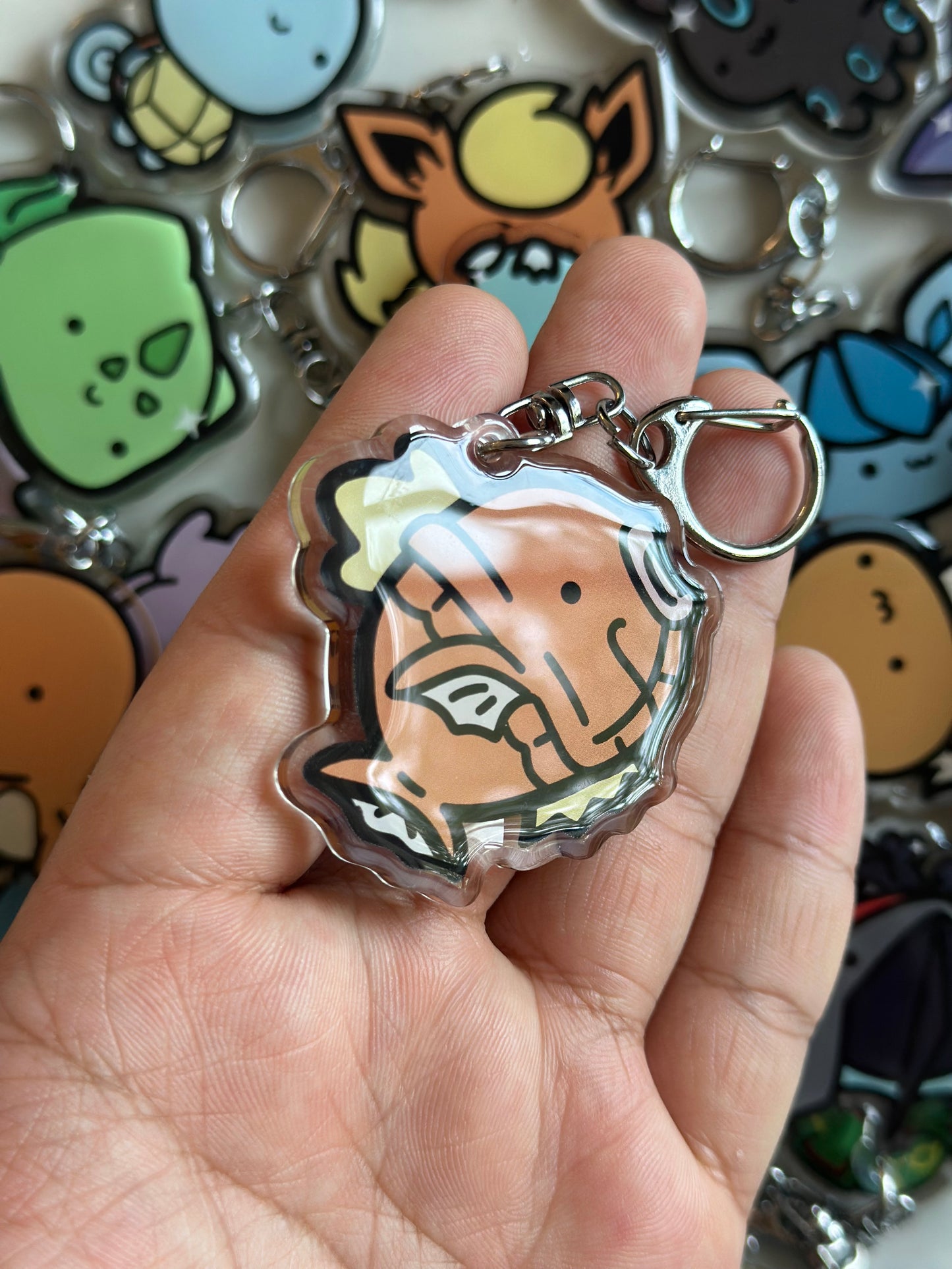 Fish Acrylic Epoxy Keychain