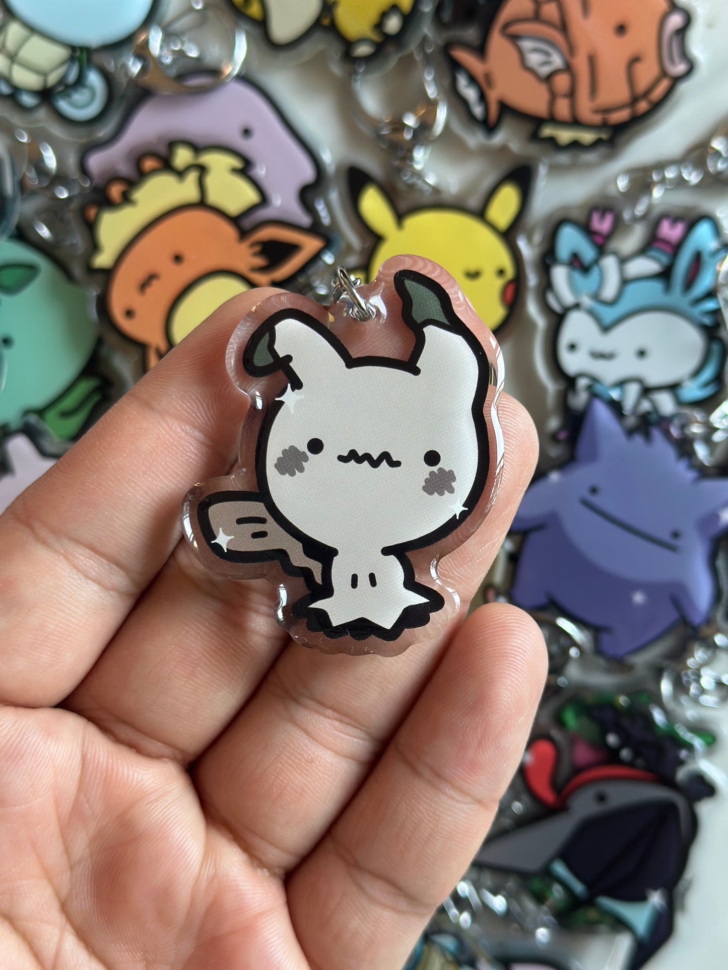 Mimic Creature Acrylic Epoxy Keychain
