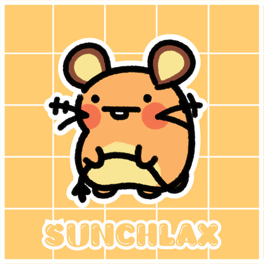 Orange Mouse Sticker