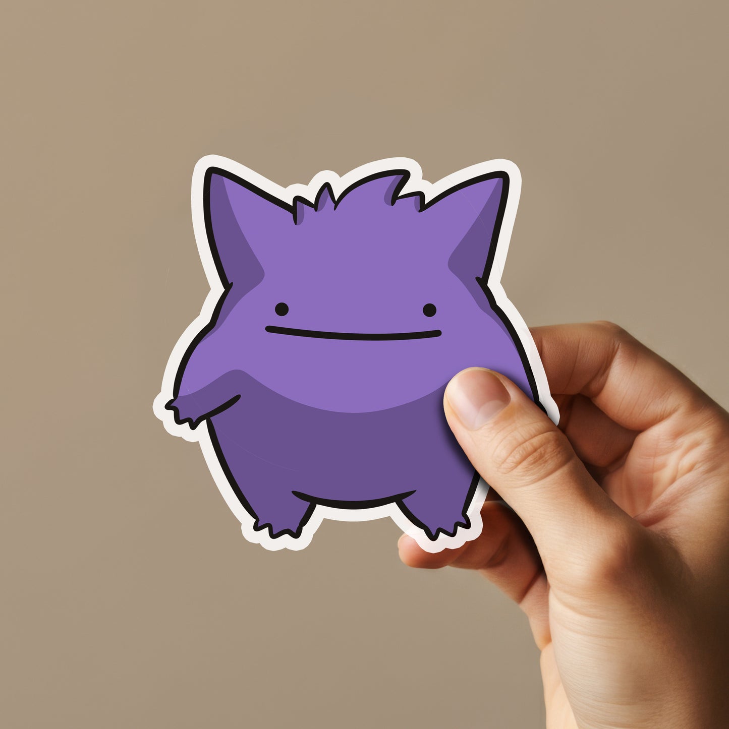 Purple Ghost Sticker
